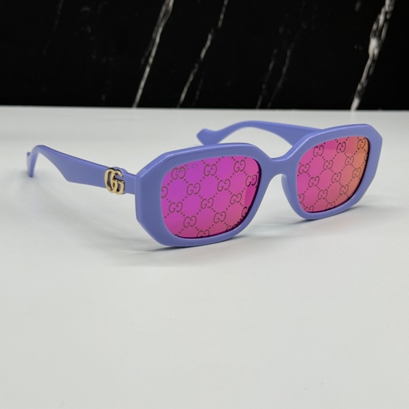 NEW GUCCI GG1535S 004 WOMEN SUNGLASSES GUCCI GG 1535S 004 BLUE PINK EYEWEAR - Picture 10 of 14